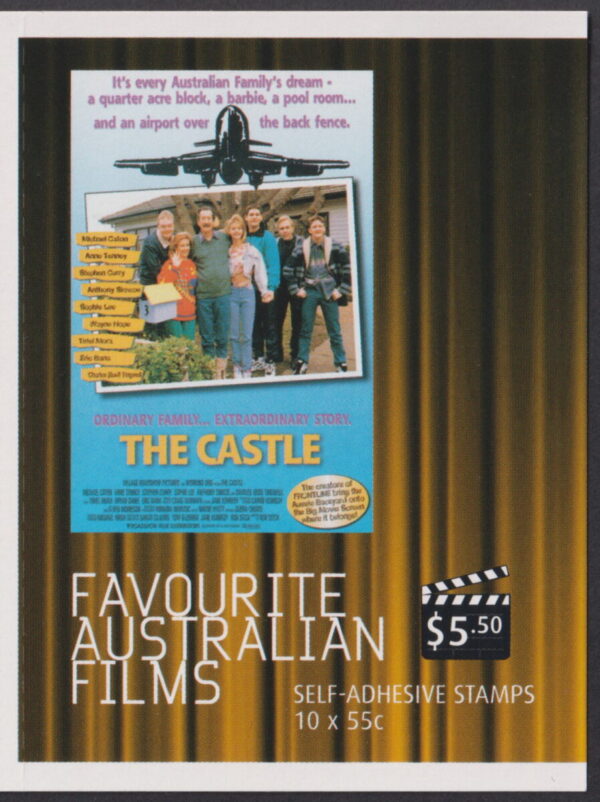 AUSTRALIA - 2008 'FAVOURITE FILMS - The Castle' Self Adhesive Booklet Mint [E9032]