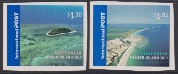 AUSTRALIA - 2007 'ISLAND JEWELS' International Self Adhesive pair Mint [E9011]