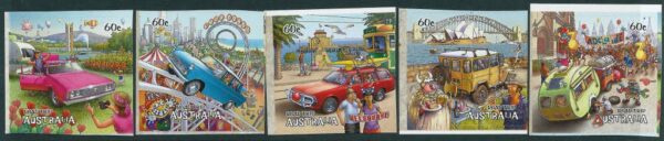 AUSTRALIA - 2013 'ROAD TRIP AUSTRALIA' Self Adhesive Set of 5 Mint [E9235]