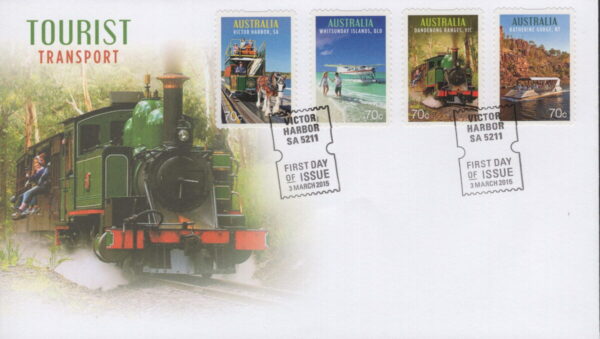 AUSTRALIA - 2015 'TOURIST TRANSPORT' Self Adhesive First Day Cover [E9733]