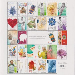 AUSTRALIA - 2016 'COMMEMORATIVE COMPOSITE SHEETS' x 4 Ltd Issue No.103 MNH [E9914]