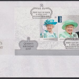 AUSTRALIA - 2017 'QUEEN'S BIRTHDAY' Miniature Sheet First Day Cover [E9697]