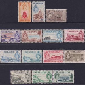 GIBRALTAR - 1953 QE2 Set to £1 ARMS  SG 145/58 MLH Cv £180 [E9135]