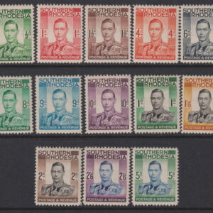 SOUTHERN RHODESIA - 1937 KGVI Set to 5/- Definitives SG 40/52 MLH Cv £90 [E9140]