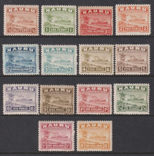 NAURU - 1937 10/- YELLOW  SG 26B/39B MH Cv £225 [E9159]