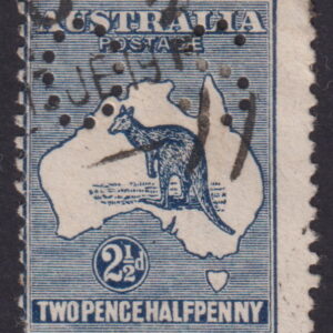 AUSTRALIA - 1914 ROO 1st Wmk 2½d 'INDIGO' OS SGØ19 GU Cv £160 [E9302]