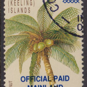 COCOS (KEELING) ISLANDS - 1991 Official MAINLAND PAID  SG Ø1 CTO Cv £120 [E9335]