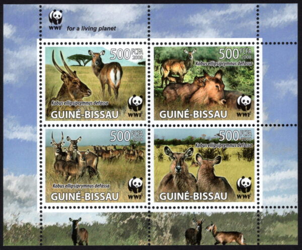 GUINE BISSAU - 2008 WWF 'DEFASSA WATERBUCK' Miniature Sheet MNH [E9867]