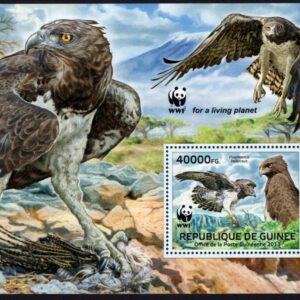 GUINEE - 2013 WWF 'MARTIAL EAGLE' Miniature Sheet MNH [E9671]