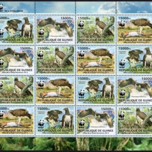 GUINEE - 2013 WWF 'MARTIAL EAGLE' Sheetlet MNH [E9876]