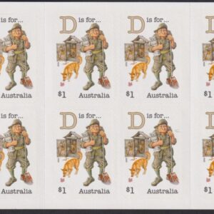AUSTRALIA - 2019 'FAIR DINKUM AUSSIE ALPHABET 'D' Self Adhesive Booklet Mint [E9415]