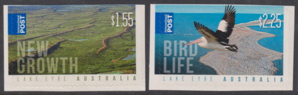 AUSTRALIA - 2011 'LAKE EYRE' International Self Adhesive pair Mint [E9834]