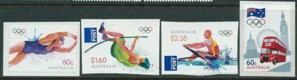AUSTRALIA - 2012 'LONDON OLYMPICS' Self Adhesive Set of 4 Mint [E9844]