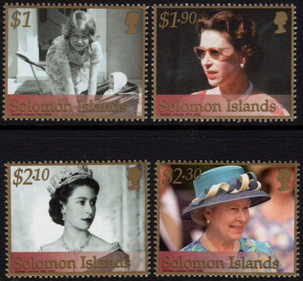 SOLOMON ISLANDS - 2002 'QUEEN ELIZABETH II GOLDEN JUBILEE' Set of 4 MNH [E9546]