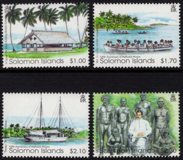 SOLOMON ISLANDS - 2002 'CENTENARY OF THE METHODIST MISSION' Set of 4 MNH [E9544]