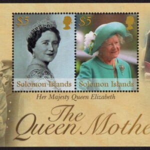 SOLOMON ISLANDS - 2002 'QUEEN MOTHER COMMEMORATION' Miniature Sheet MNH [E9537]