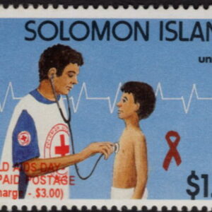SOLOMON ISLANDS - 2003 'WORLD AIDS DAY' STAMP MNH [E9551]