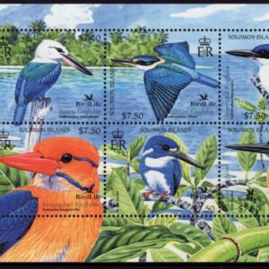 SOLOMON ISLANDS - 2004 'BIRDLIFE - KINGFISHERS - WORLD BIRD FESTIVAL' Miniature Sheet MNH [E9564]