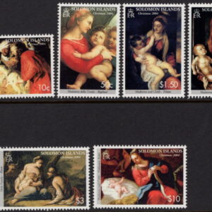 SOLOMON ISLANDS - 2004 'CHRISTMAS - RELIGOUS PAINTINGS' Set of 6 MNH [E9557]