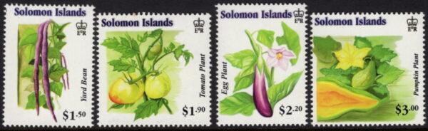 SOLOMON ISLANDS - 2010 'VEGETABLES' Set of 4 MNH [E9650]
