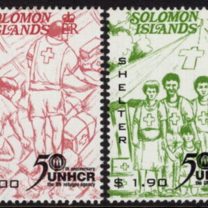 SOLOMON ISLANDS - 2001 '50th ANNIVERSARY OF UNITED NATIONS HIGH COMMISSION FOR REFUGEES' Set of 4 MNH [E9530]