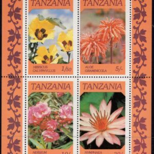 TANZANIA - 1993 'FLOWERS IN BLOOM' Sheetlet MNH [E9881]