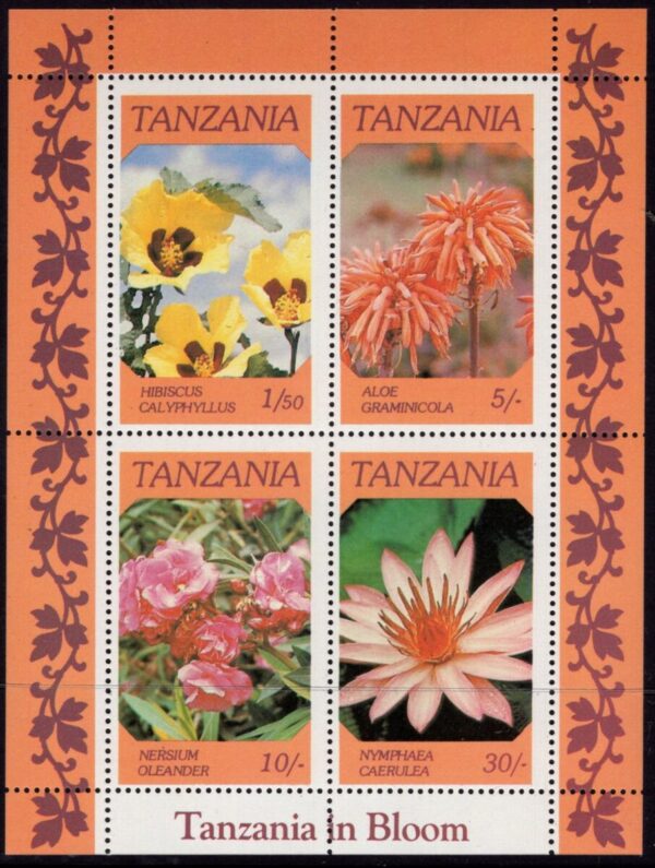 TANZANIA - 1993 'FLOWERS IN BLOOM' Sheetlet MNH [E9881]