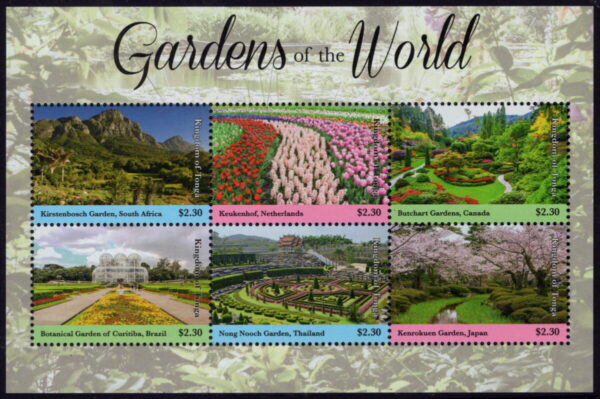 TONGA - 2019 'GARDENS OF THE WORLD' Miniature Sheet MNH [E9880]