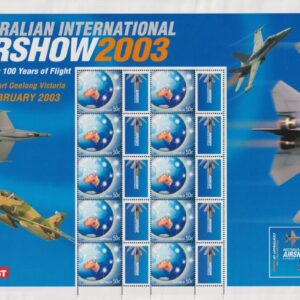 AUSTRALIA - 2003 'INTERNATIONAL AIRSHOW - 100 Years of Flight' Sheetlet MNH [E9955]