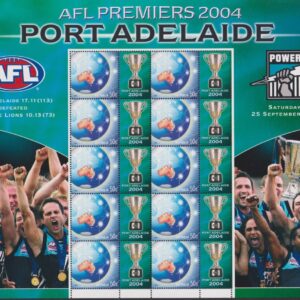 AUSTRALIA - 2004 'AFL PREMIERS - Port Adelaide' Sheetlet MNH [F0052]