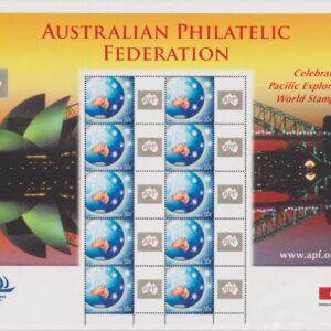 AUSTRALIA - 2005 'APF - Pacific Explorer World Stamp Expo' Sheetlet MNH [E9971]