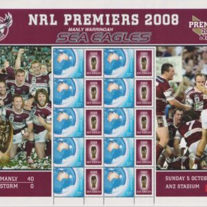 AUSTRALIA - 2008 'NRL PREMIERS - Manly Sea Eagles' Sheetlet MNH [F0047]