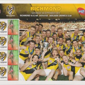 AUSTRALIA - 2017 'AFL PREMIERS - RICHMOND FOOTBALL CLUB' Sheetlet MNH [F0010]