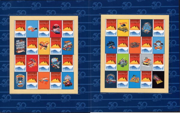 AUSTRALIA - 2018 '50 YEARS of HOT WHEELS' Presentation Folder MINT [F0353]