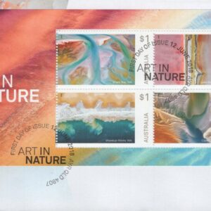 AUSTRALIA - 2018 'ART IN NATURE' Miniature Sheet First Day Cover [E9918]