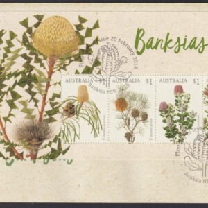 AUSTRALIA - 2018 'BANKSIAS' Miniature Sheet First Day Cover [E9917]