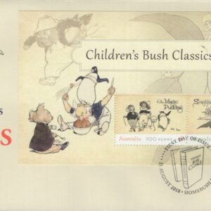 AUSTRALIA - 2018 ' CHILDREN'S BUSH CLASSICS - Snugglepot & Cuddlepie' Miniature Sheet First Day Cover [E9921]
