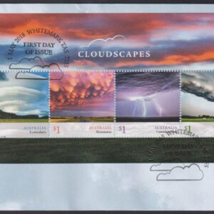 AUSTRALIA - 2018 'CLOUDSCAPES' Miniature Sheet First Day Cover [E9923]