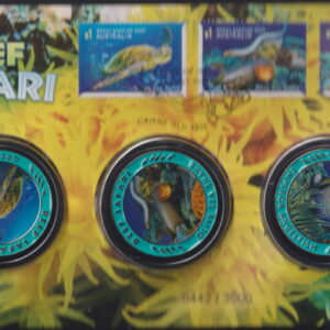 AUSTRALIA - 2018 'REEF SAFARI' Medallion x 3 Limited Issue No. 442 [F0129]
