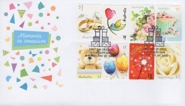 AUSTRALIA - 2019 'MOMENTS TO TREASURE' Self Adhesive First Day Cover [E9945]