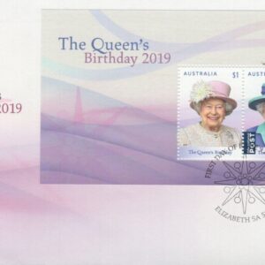 AUSTRALIA - 2019 'QUEEN'S BIRTHDAY' Miniature Sheet First Day Cover [E9950]