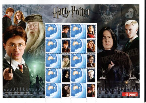 Australia - 2008 'HARRY POTTER AND THE HALF BLOOD PRINCE' Sheetlet MNH [F0205]