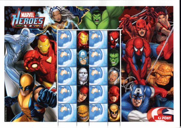 Australia - 2008 'MARVEL HEROS' Sheetlet MNH [F0192]