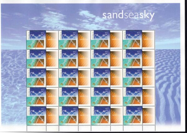 Australia - 2000 'NATURE AND NATION - SAND_SEA AND SKY' Sheetlet MNH [F0164]