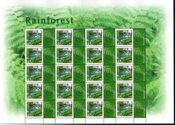 Australia - 2000 'NATURE AND NATION - RAINFOREST' Sheetlet MNH [F0165]
