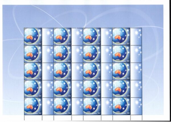 Australia - 2003 'GREETINGS - AUSTRALIA ON GLOBE' Sheetlet MNH [F0174]