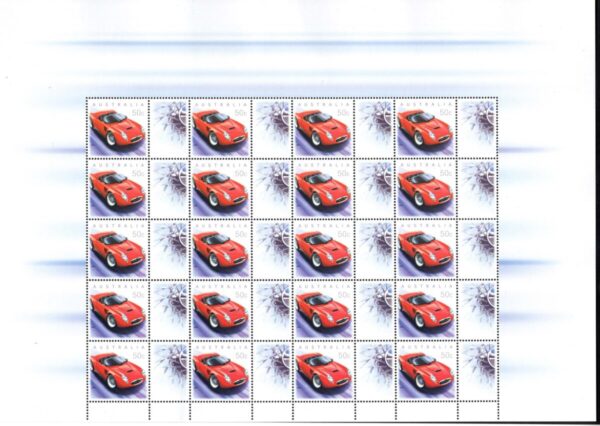 Australia - 2003 'GREETINGS - SPORTS CAR' Sheetlet MNH [F0176]