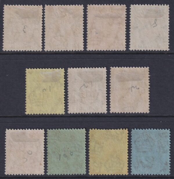 TURKS & CAICOS - 1928 Set to 10/- PURPLE (Blue)  SG 176/86 MLH Cv £80 [E9735]