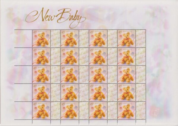 AUSTRALIA - 1999 'PERSONAL GREETINGS - New Baby' Sheetlet MNH [F0006]