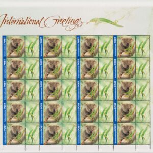 AUSTRALIA - 2002 'INTERNATIONAL GREETINGS - Koala' Sheetlet MNH [E9991]
